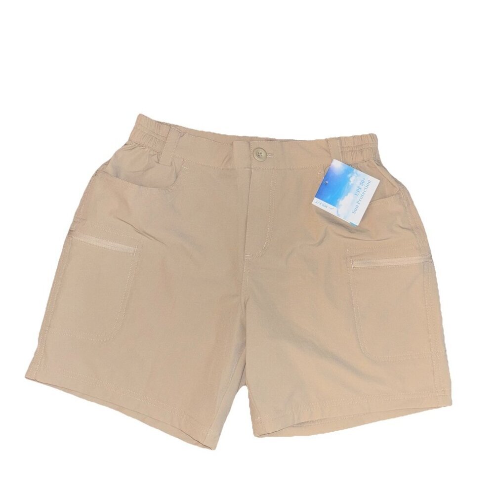 WILLIT Cargo Hiking Shorts Women’s Size SMALL Zip Pockets‎ Quick Dry Beige Gorp
